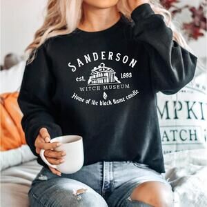 Sanderson Witch Museum Sisters Happy Halloween Funny Cozy Graphic Sweatshirt